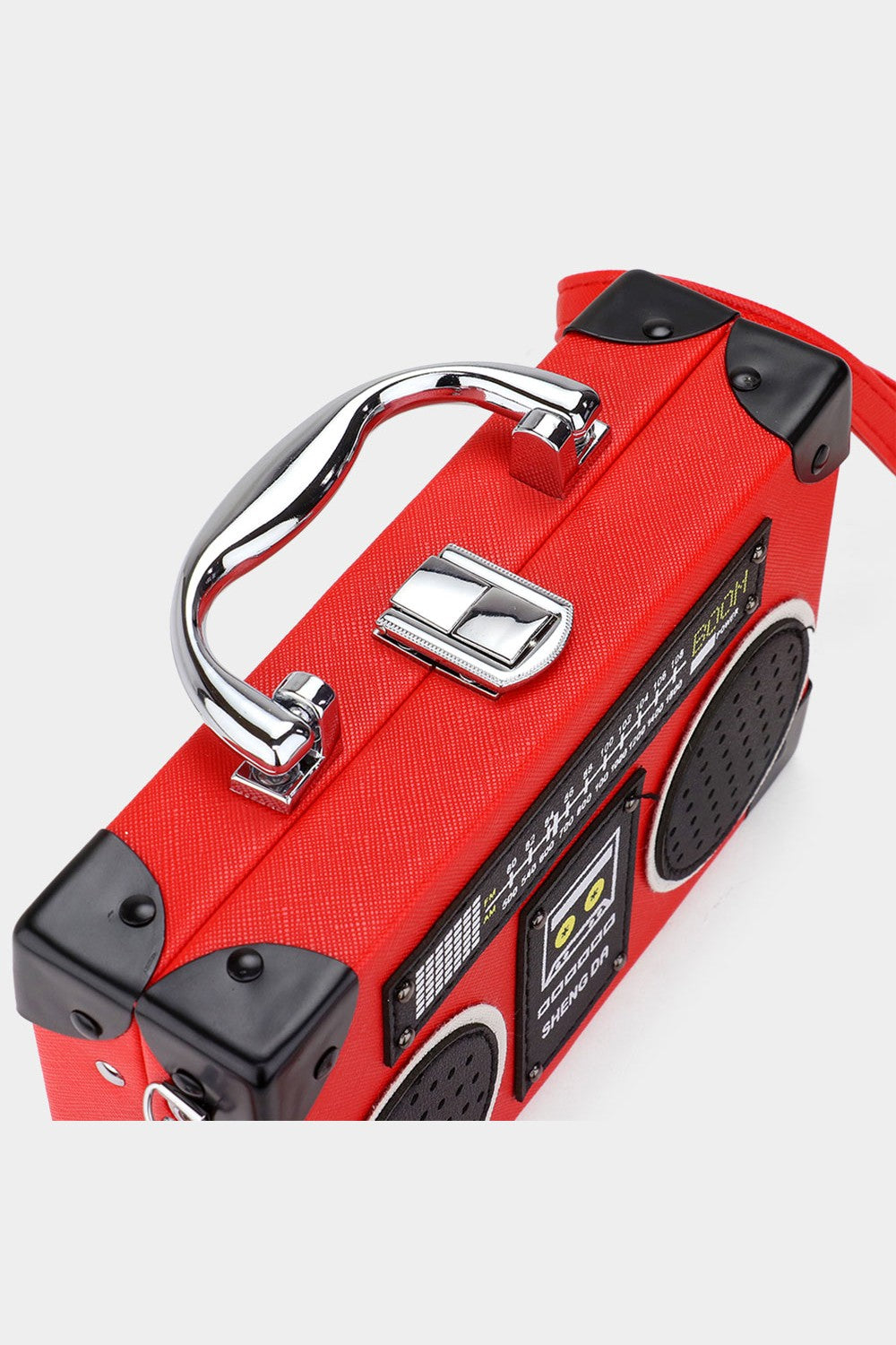 Vintage Radio Boombox Shape Handbag Crossbody Bag