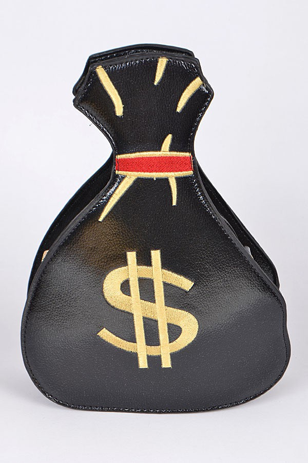 Money Bag Shiny Clutch