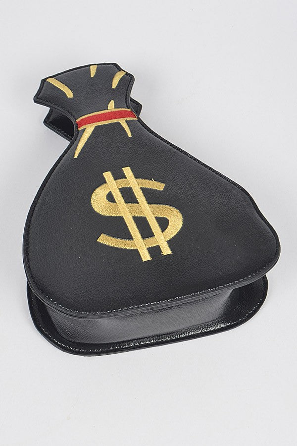 Money Bag Shiny Clutch