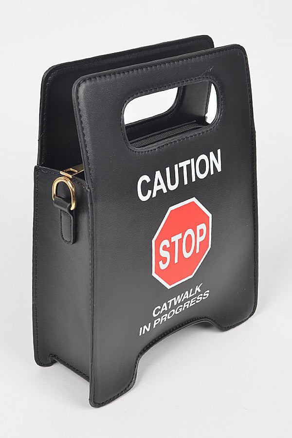 Caution Sign Clutch