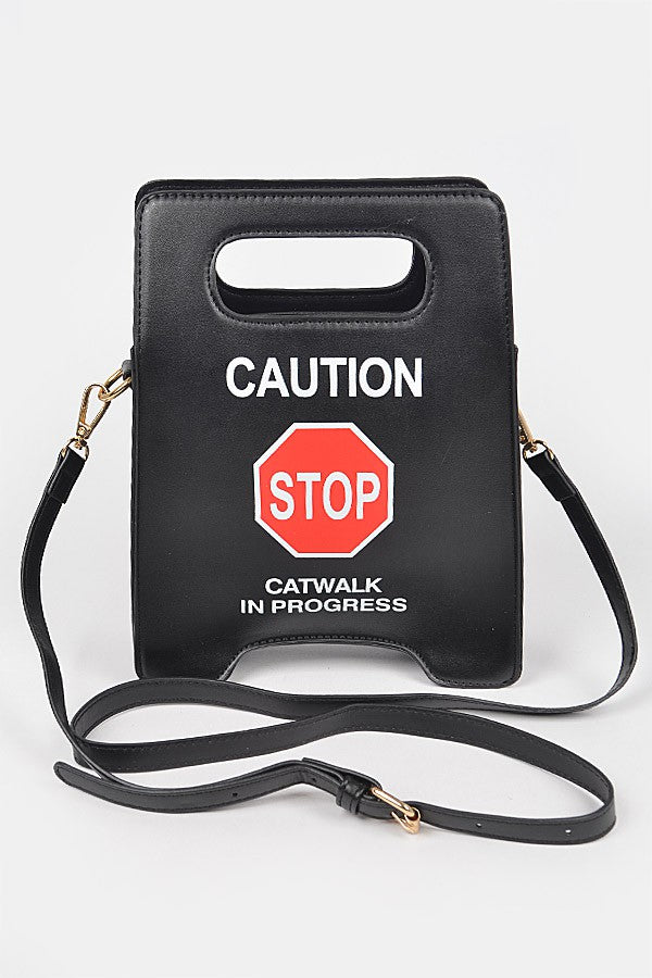 Caution Sign Clutch