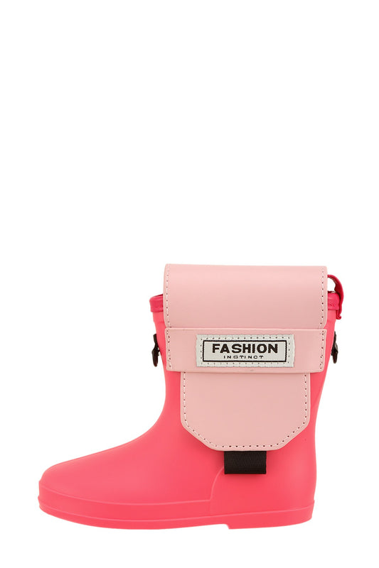 Leather Rain Boot Cross Body Bag