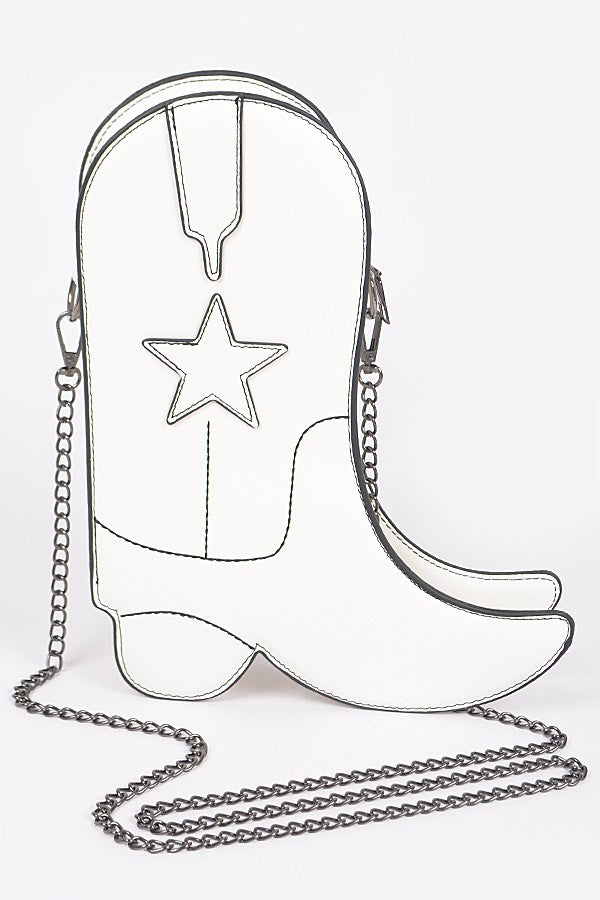 Cowboy Boots Crossbody Chain Bag