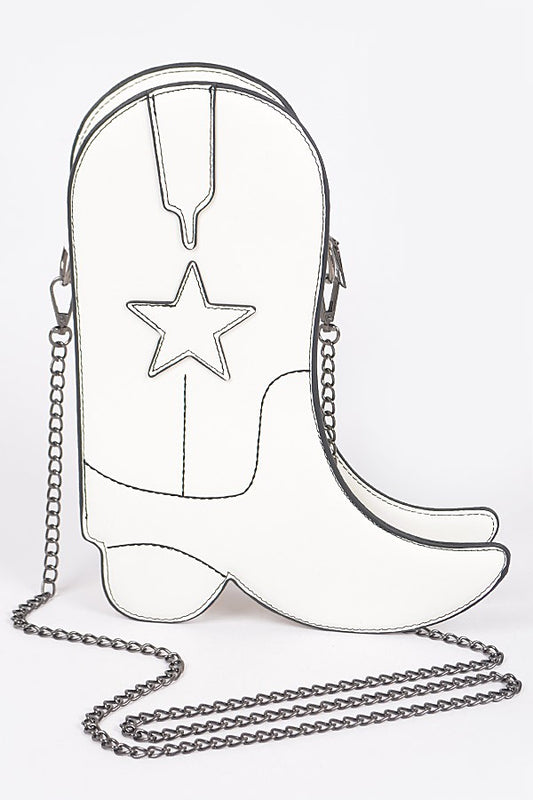 Cowboy Boots Crossbody Chain Bag
