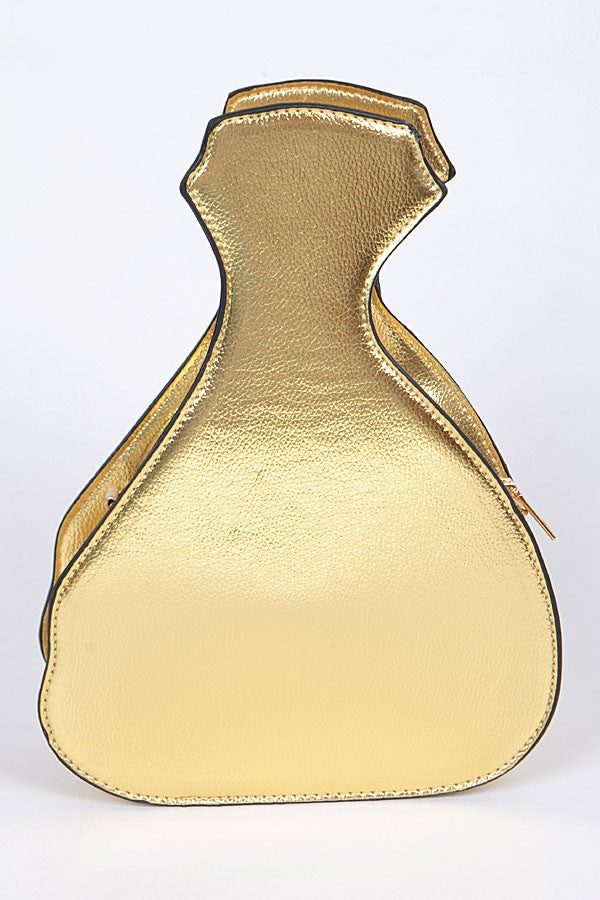 Money Bag Shiny Clutch