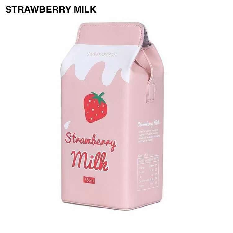 Fashion Cute Milk Box Crossbody Bag
