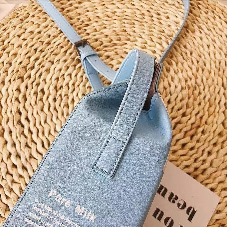 Fashion Cute Milk Box Crossbody Bag
