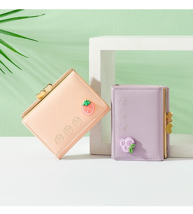 Fashion Smooth Agustina Trifold Wallet