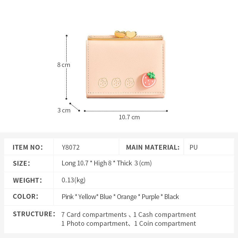 Fashion Smooth Agustina Trifold Wallet