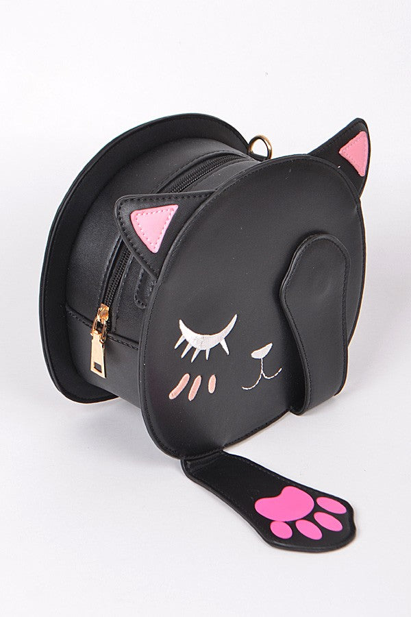 Close My Eyes Adorable Kitty Clutch Handbag